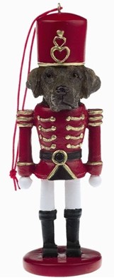 Raining Cats and Dogs | Labrador Retriever Chocolate Nutcracker Christmas Ornament