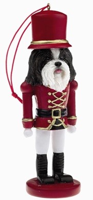 Raining Cats and Dogs | Shih Tzu Black Nutcracker Dog Christmas Ornament