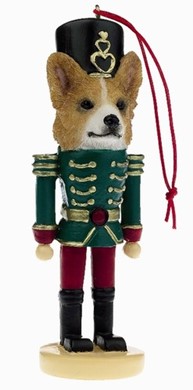 Raining Cats and Dogs | Welsh Corgi Nutcracker Dog Christmas Ornament