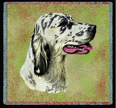 Raining Cats and Dogs | English Setter Blue Belton Throw