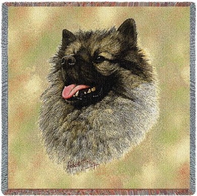 Raining Cats and Dogs | Keeshond Throw