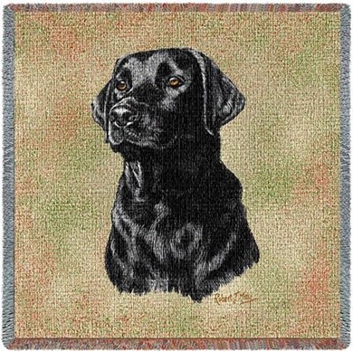 Raining Cats and Dogs | Black Lab Throw