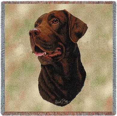 Raining Cats and Dogs | Chocolate Lab Throw