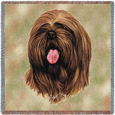 Raining Cats and Dogs | Lhasa Apso Throw