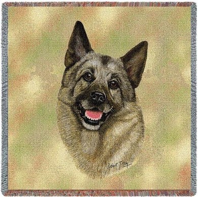 Raining Cats and Dogs | Norwegian Elkhound Throw