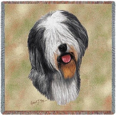 Raining Cats and Dogs | Old English Sheepdog Throw