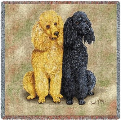 Raining Cats and Dogs | Poodles Throw