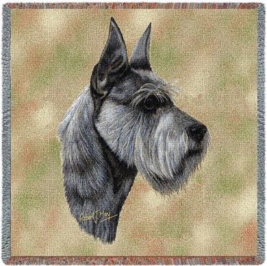 Raining Cats and Dogs | Schnauzer Throw