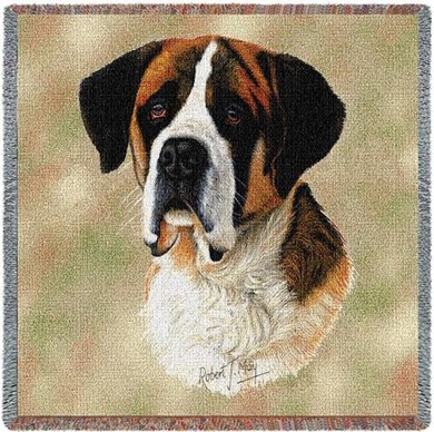 Raining Cats and Dogs | Saint Bernard Throw