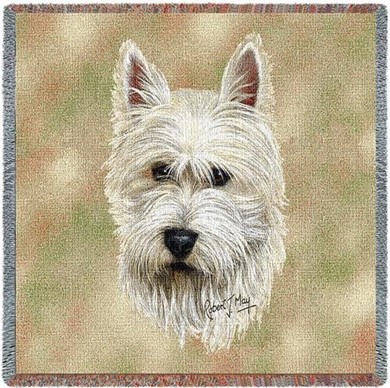 Raining Cats and Dogs |West Highland Terrier Throw