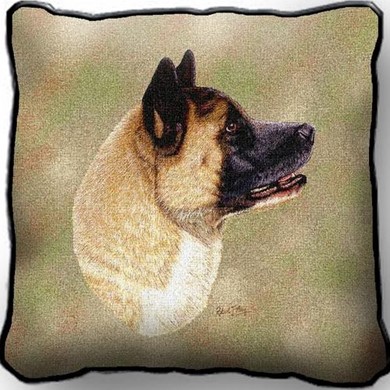 Raining Cats and Dogs | Akita Tapestry Pillow Cover, Made in the USA