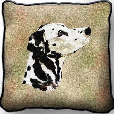 Raining Cats and Dogs | Dalmatian Tapestry Pillow Cover Made in the USA