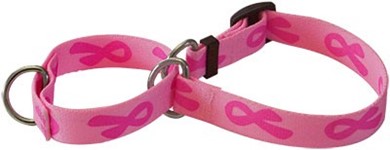 Raining Cats and Dogs | Breast Cancer Awareness Martingale Collar
