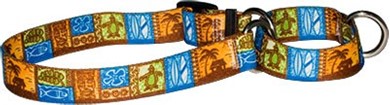 Raining Cats and Dogs | Tiki Print Martingale Collar