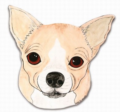 Raining Cats and Dogs | Chihuahua Decorator Plate, Now on Sale!