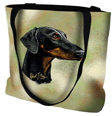 Raining Cats and Dogs | Doberman Tote Bag