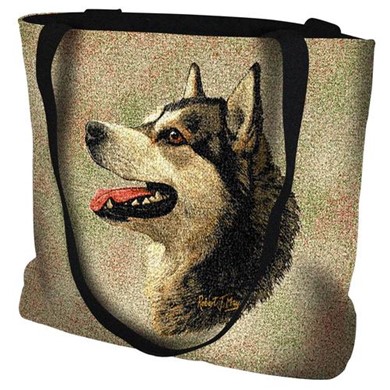 Raining Cats and Dogs | Alaskan Malamute Tapestry Tote Bag