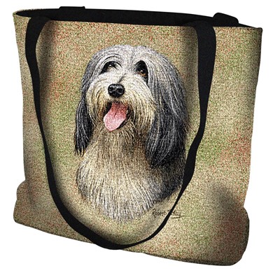 Raining Cats and Dogs | Bearded Collie Tapestry Tote Bag