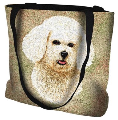 Raining Cats and Dogs | Bichon Frise Tapestry Tote Bag