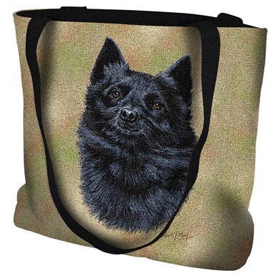 Raining Cats and Dogs | Schipperke Tapestry Tote Bag