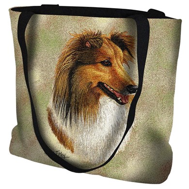 Raining Cats and Dogs | Sheltie Tapestry Tote Bag