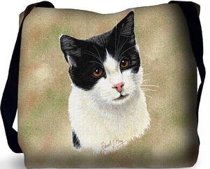 Raining Cats and Dogs | Black and White Cat Tote Bag