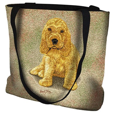 Raining Cats and Dogs | Cocker Spaniel Puppy Tote Bag