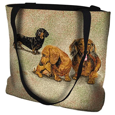 Raining Cats and Dogs | Dachshunds Tote Bag