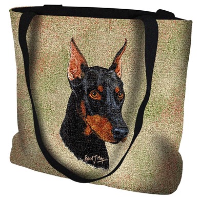 Raining Cats and Dogs | Doberman Tote Bag