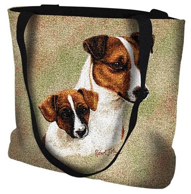 Raining Cats and Dogs | Jack Russell and Pup Tote Bag