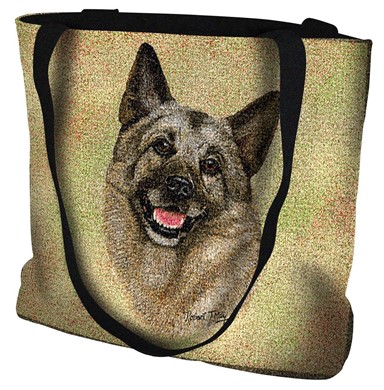 Raining Cats and Dogs | Norwegian Elkhound Tote Bag