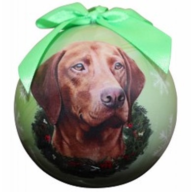 Raining Cats and Dogs | Vizsla Ball Christmas Ornament