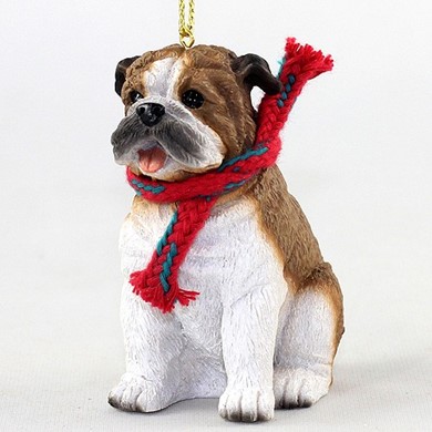Raining Cats and Dogs | Bulldog Original Dog Christmas Ornament