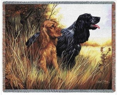 Raining Cats and Dogs | Cocker Spaniel Throw Blanket, Made in the USA