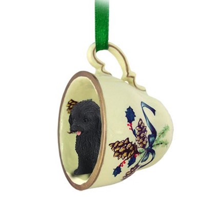 Raining Cats and Dogs | Cockapoo Tea Cup Holiday Ornament