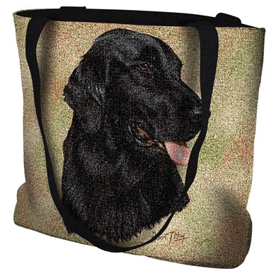 Raining Cats and Dogs | Flat Coated Retriever Tote Bag
