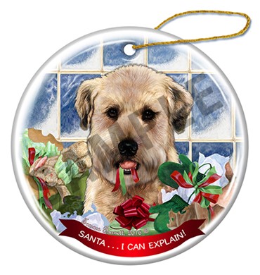 Raining Cats and Dogs | Wheaten Terrier Santa I Can Explain Dog Christmas Ornament