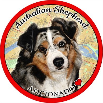 Raining Cats and Dogs | Australian Shepherd Car Coaster Buddy