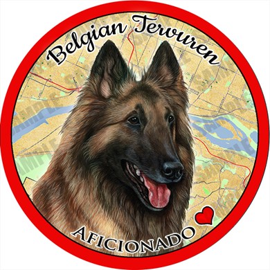 Raining Cats and Dogs | Belgian Tervuren Car Coaster Buddy