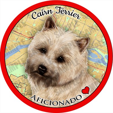 Raining Cats and Dogs | Cairn Terrier Dog Car Coaster Buddy