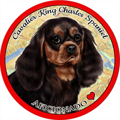 Raining Cats and Dogs | Cavalier King Charles Dog Car Coaster Buddy