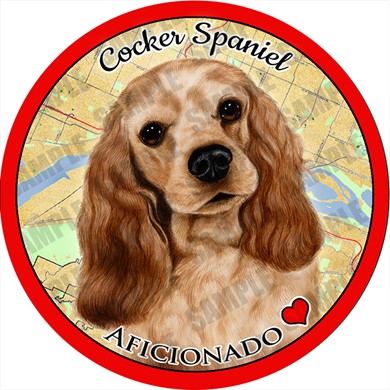 Raining Cats and Dogs |Cocker Spaniel Dog Car Coaster Buddy