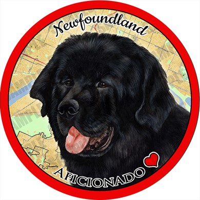 Raining Cats and Dogs | Newfoundland Dog Car Coaster Buddy