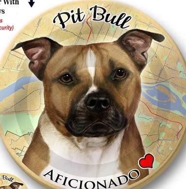 Raining Cats and Dogs | Pit Bull Dog Car Coaster Buddy