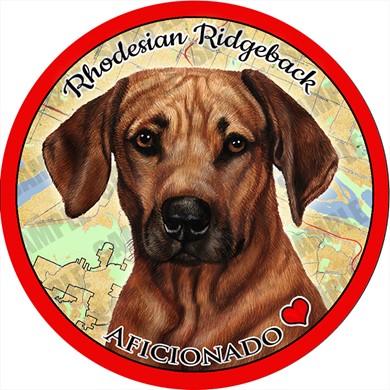 Raining Cats and Dogs | Rhodesian Ridgeback Dog Car Coaster Buddy