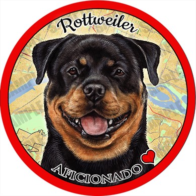 Raining Cats and Dogs | Rottweiler Dog Car Coaster Buddy