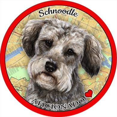 Raining Cats and Dogs | Schnoodle Dog Car Coaster Buddy