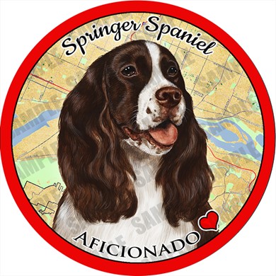 Raining Cats and Dogs | Springer Spaniel Dog Car Coaster Buddy