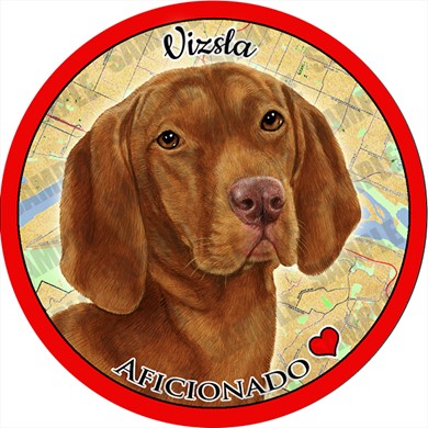 Raining Cats and Dogs | Vizsla Dog Car Coaster Buddy