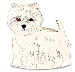 Raining Cats and Dogs | West Highland Terrier Decorator Plate, Now on Sale!